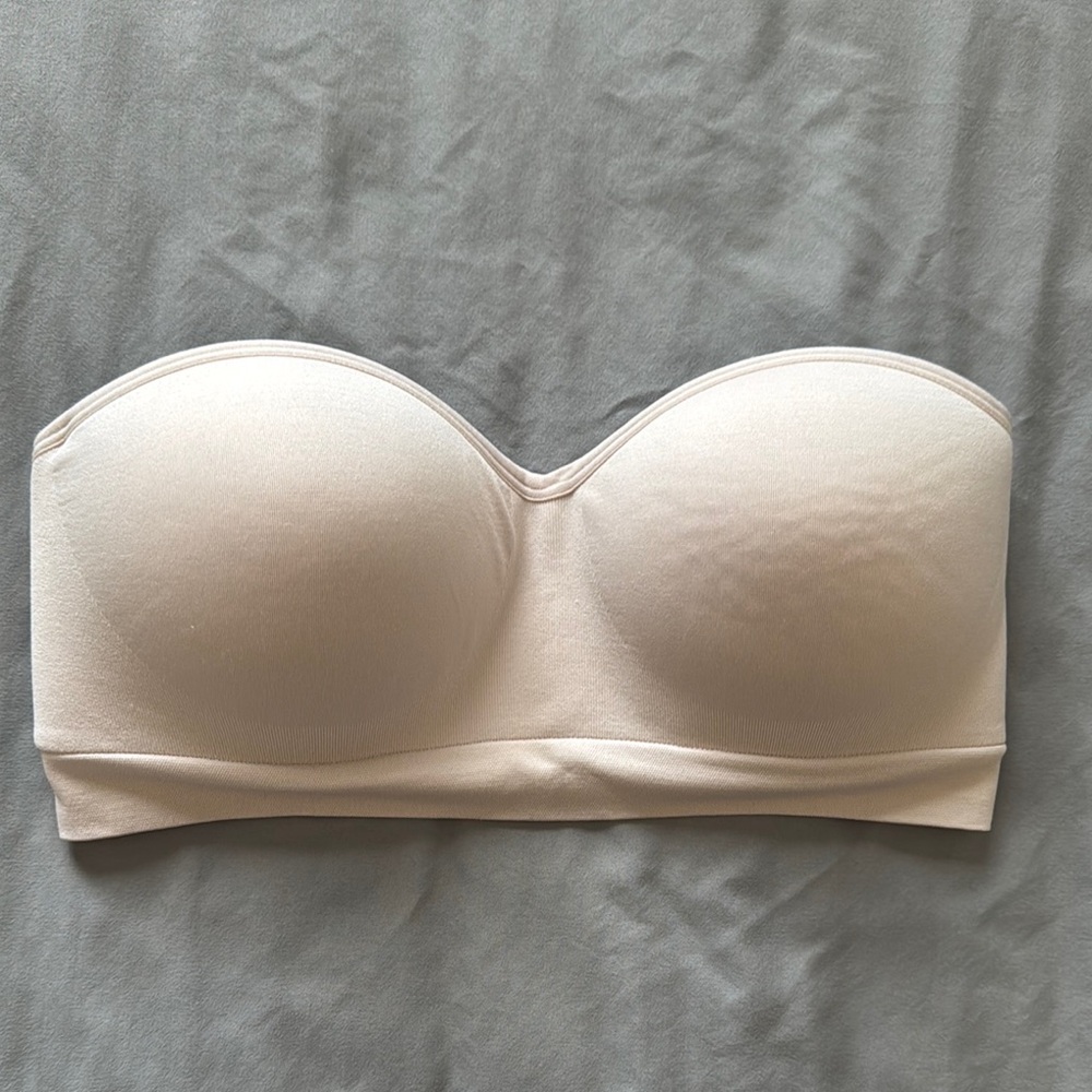 Auden Cream Bandeau with Seamless Support